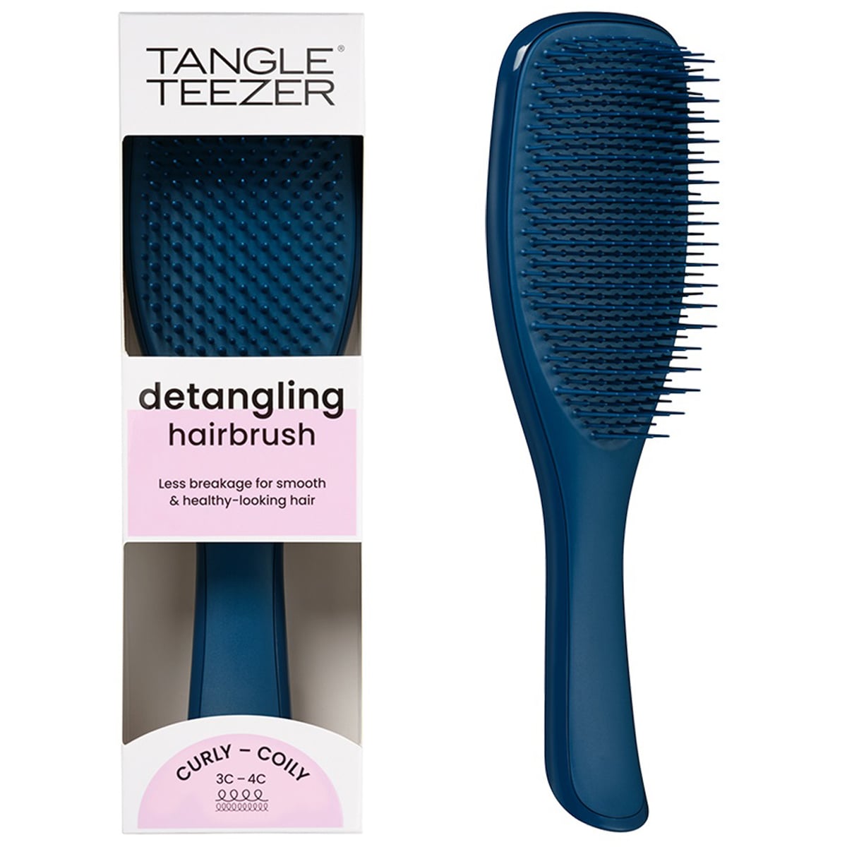 Тангл Тизер Расческа для очень кудрявых волос Naturally Curly Galactic Blue (Tangle Teezer, The Ultimate Detangler) фото 0