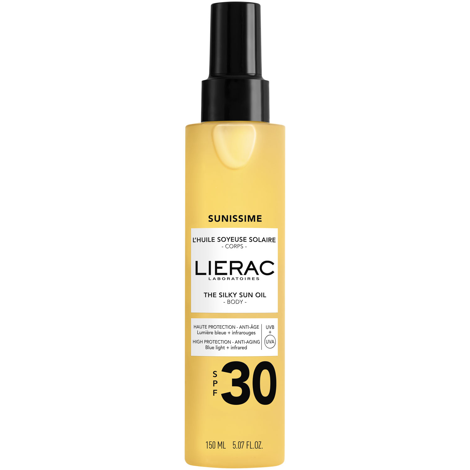 Lierac Шелковистое солнцезащитное масло для тела SPF30, 150 мл (Lierac, Sunissime)