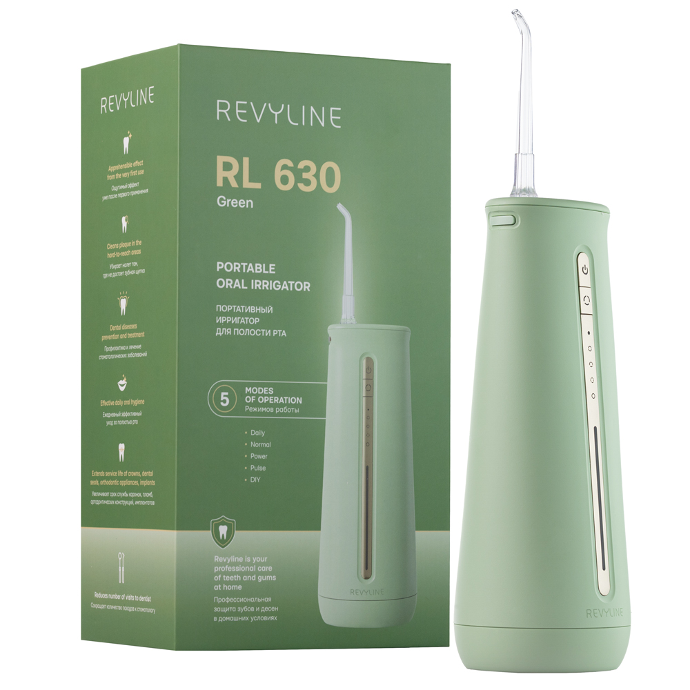  Портативный ирригатор RL 630 Green (REVYLINE, Ирригаторы) фото 0