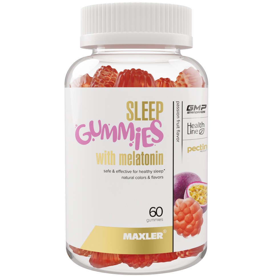 Макслер Комплекс Sleep Gummies с мелатонином, 60 жевательных пастилок х 3000 мг (Maxler, ) фото 0