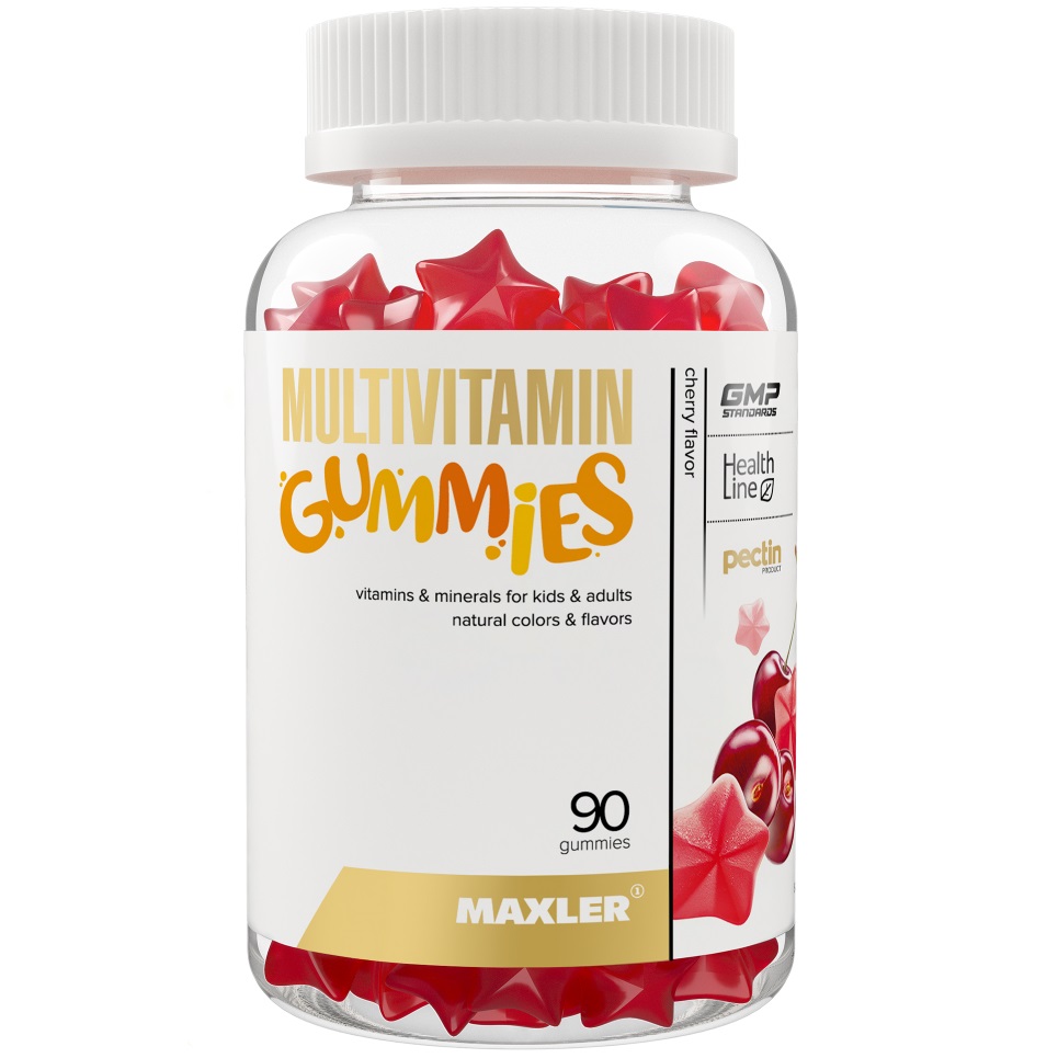 Макслер Комплекс Multivitamin Gummies со вкусом вишни, 90 жевательных пастилок х 2000 мг (Maxler, ) фото 0