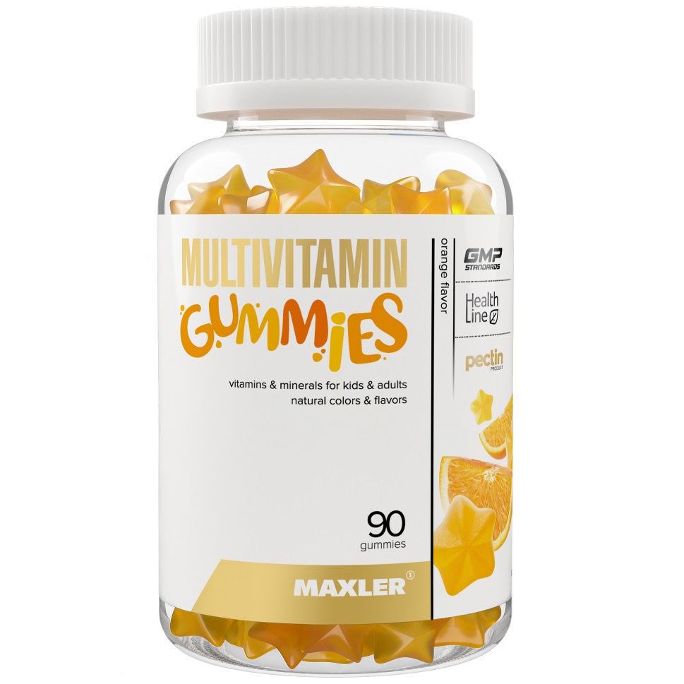 Макслер Комплекс Multivitamin Gummies со вкусом апельсина, 90 жевательных пастилок х 2000 мг (Maxler, ) фото 0