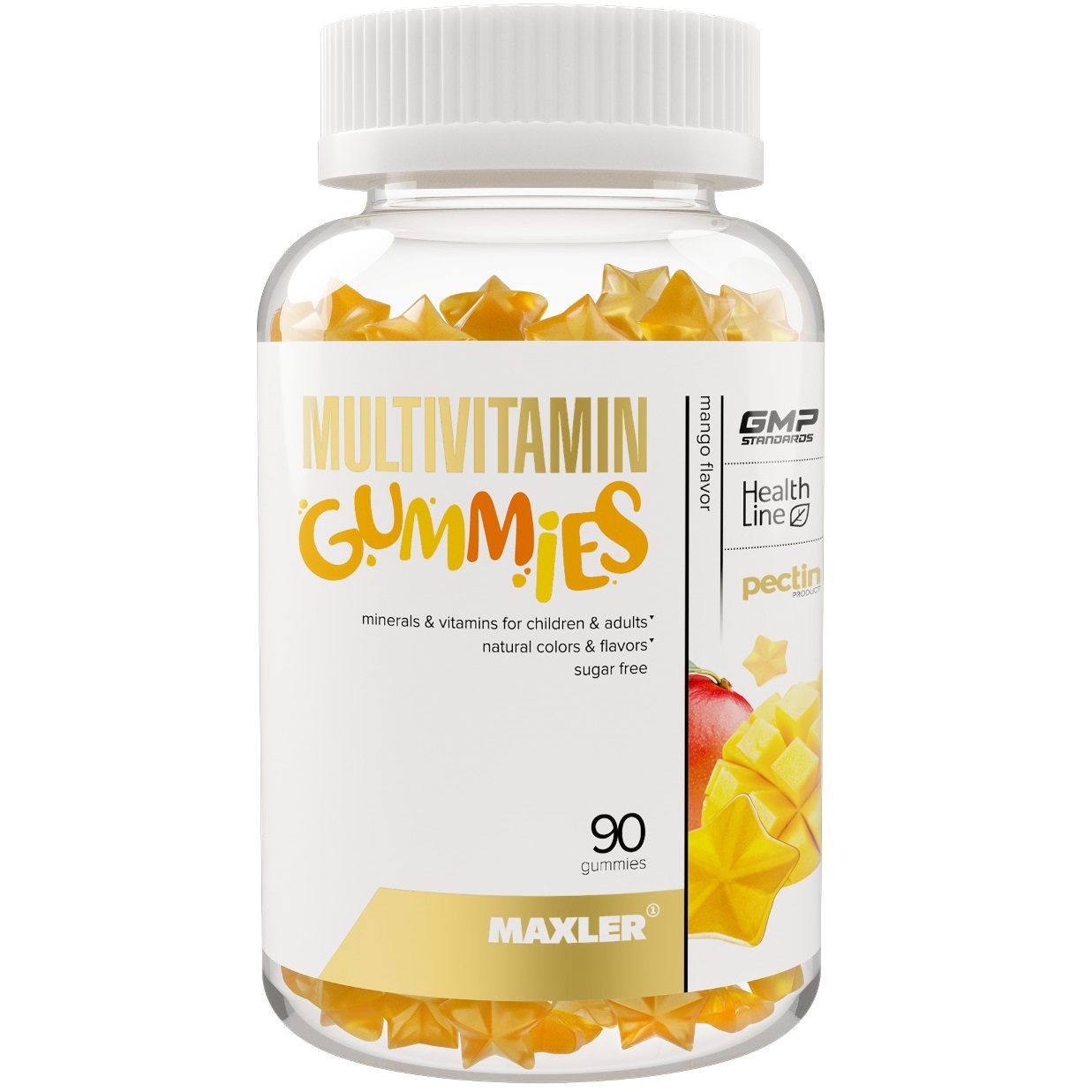 Макслер Комплекс Multivitamin Gummies со вкусом манго, 90 жевательных пастилок х 2000 мг (Maxler, ) фото 0