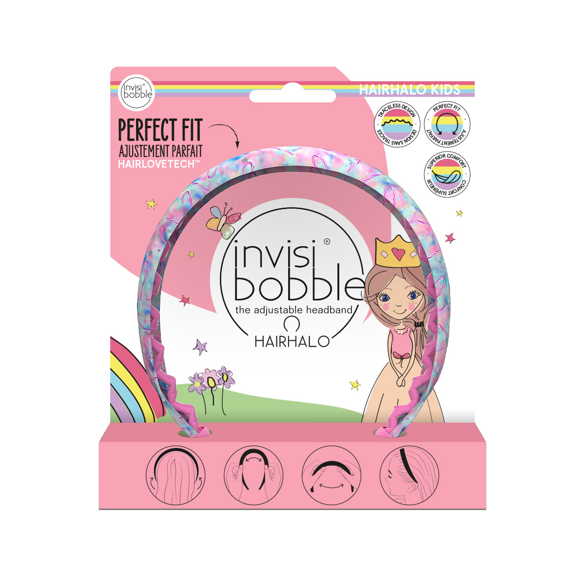 Инвизибабл Ободок Kids Cotton Candy Dreams (Invisibobble, Hairhalo) фото 0