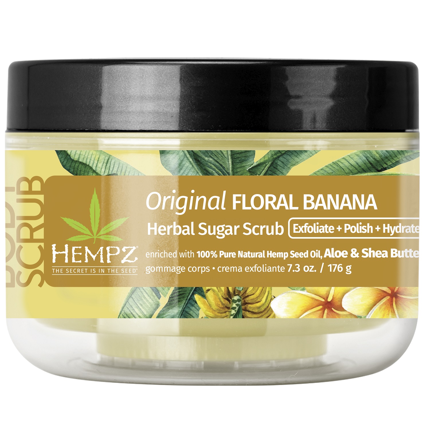 Хемпз Скраб сахарный для тела Original Floral Banana, 176 г (Hempz, Оригинальная коллекция) фото 0