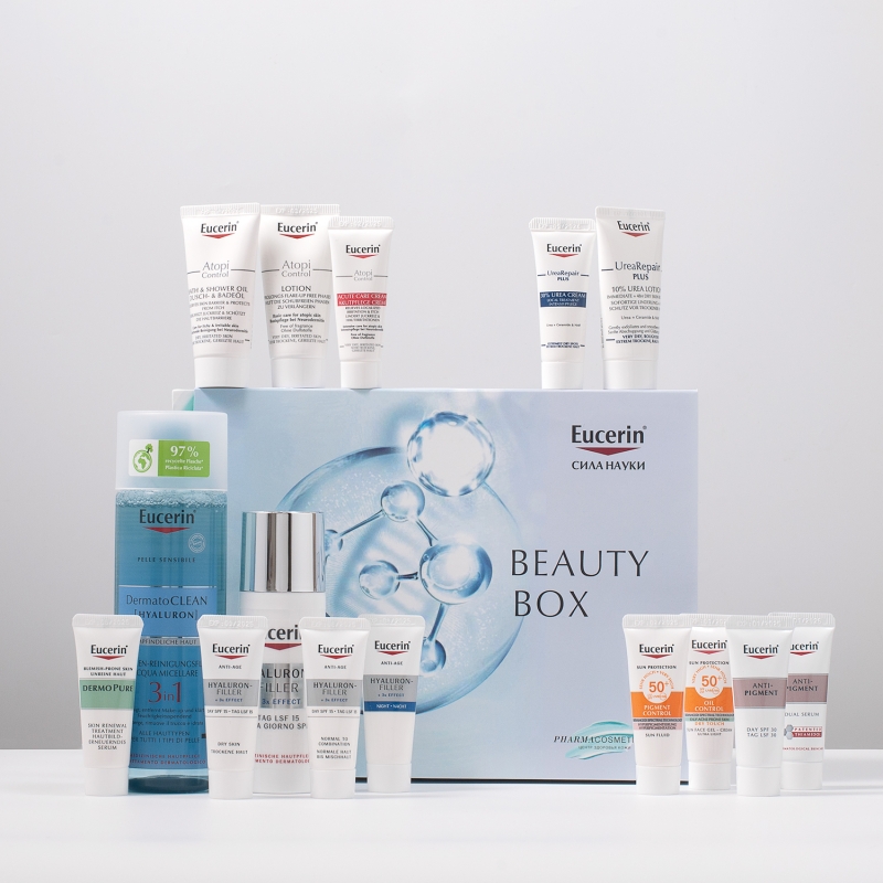 Монобрендовый PharmaBeautyBox Eucerin: лучшие средства бренда для красоты кожи