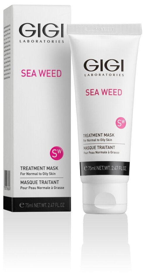 GiGi Маска лечебная Treatment Mask For Normal To Oily Skin, 75 мл (GiGi, Sea Weed) gigi маска sea weed treatment 75 мл