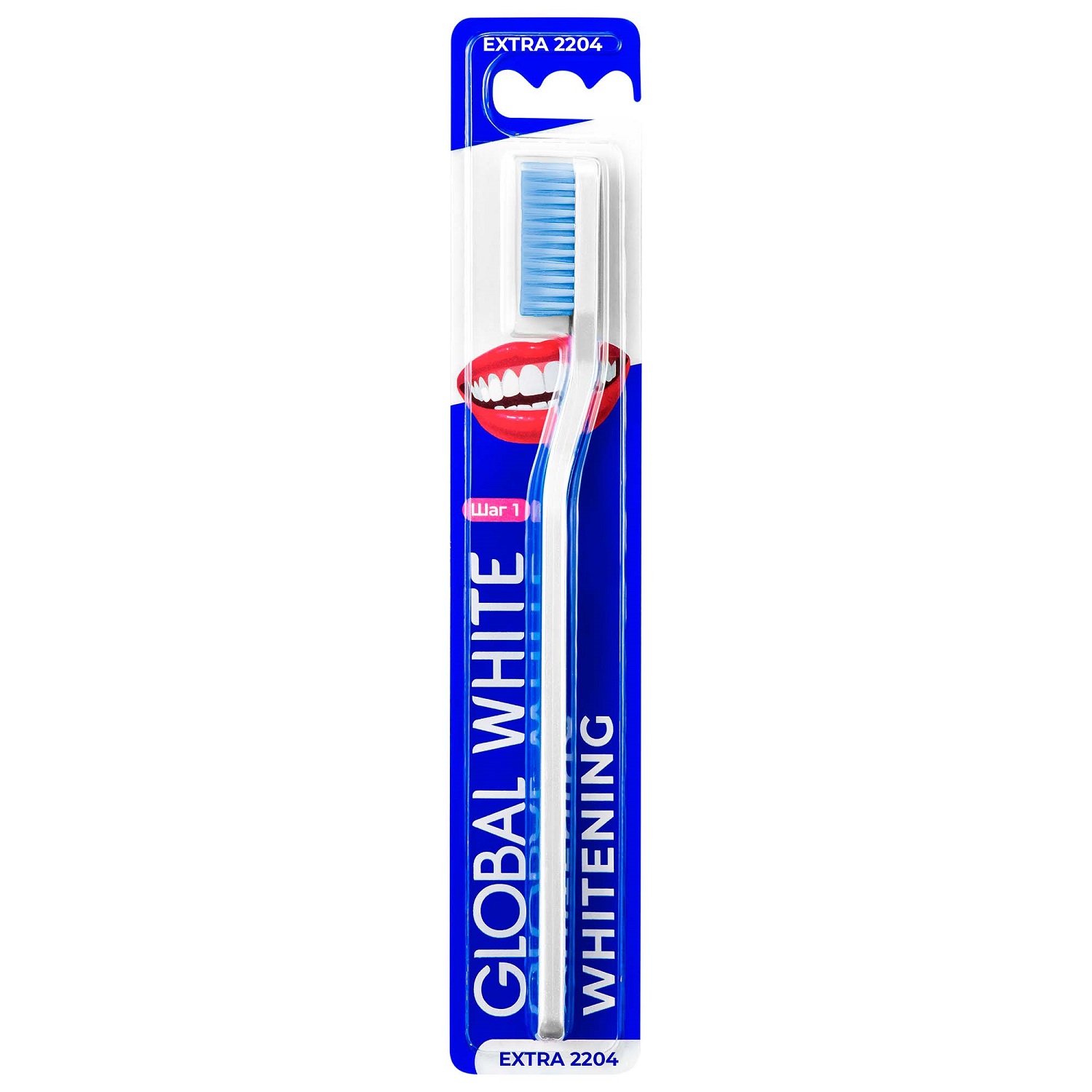 Global White Отбеливающая зубная щетка Extra, 1 шт (Global White, Подготовка к отбеливанию)