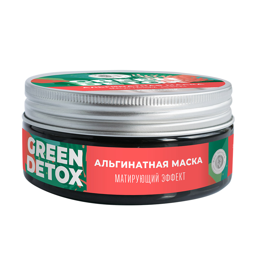 Купить Альгинатная маска Green Detox с комплексом черноморских водорослей  Матирующий эффект, 60 г Дом природы Green Detox: цена и отзывы - Уход за  жирной / проблемной кожей - Центр Здоровья Кожи