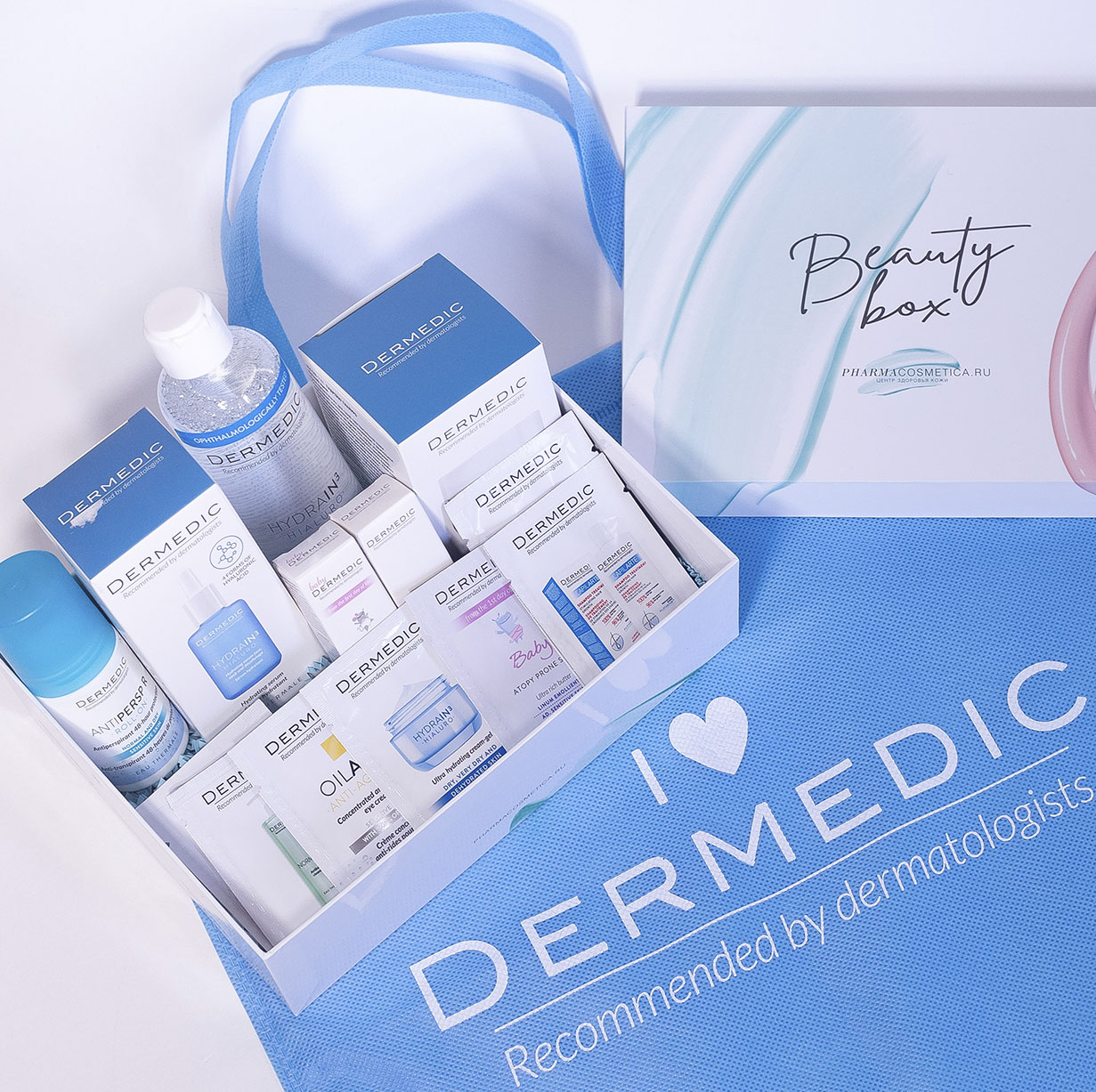 ФармаБьютиБокс Dermedic mono box 2023 (PharmaBeautyBox, Mono Brand) фото 0