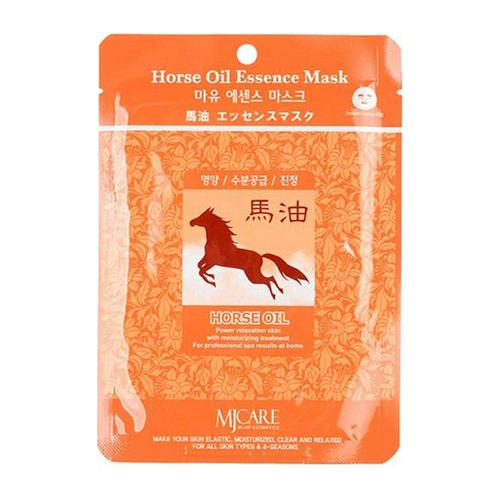 Миджин Маска тканевая конский жир Horse Oil Essence Mask, 1 шт (Mijin, Essence) фото 0