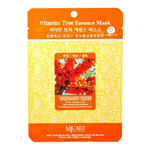 Миджин Маска тканевая облепиха Vitamin Tree Essence Mask, 1 шт (Mijin, Essence) фото 0