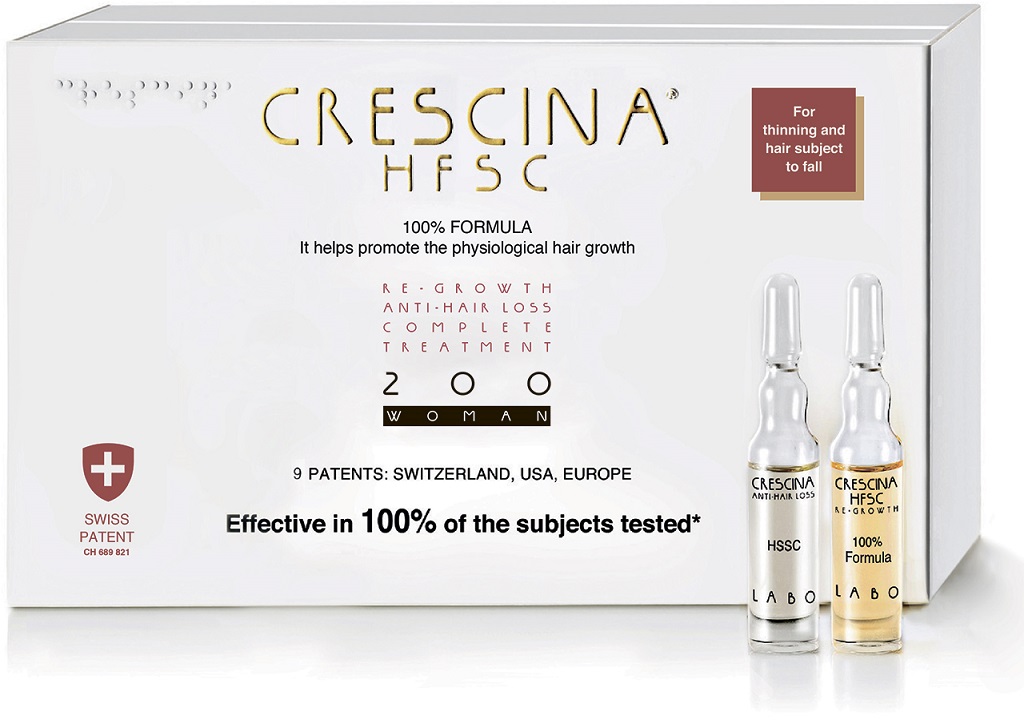 

Crescina 200 Комплекс для женщин: лосьон для стимуляции роста волос №10+ лосьон против выпадения волос №10 (Crescina, Crescina 200), Crescina 200