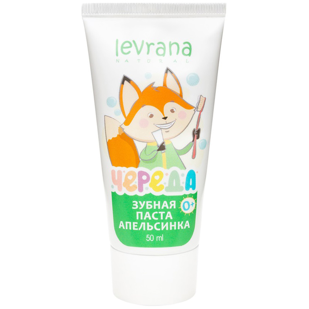 цена Levrana Детская гелевая зубная паста Апельсинка, 50 мл (Levrana, Зубные пасты)