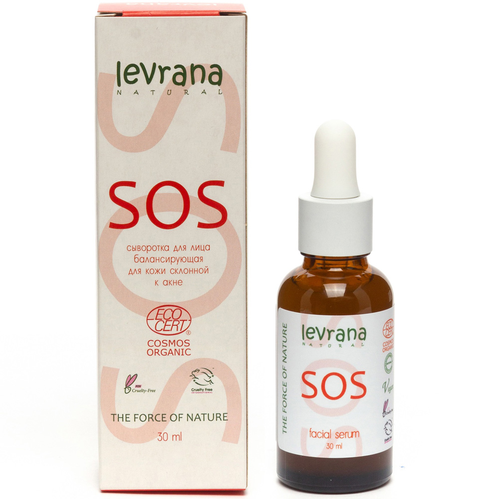 Levrana Противовоспалительная сыворотка для лица SOS, 30 мл (Levrana, Для лица)