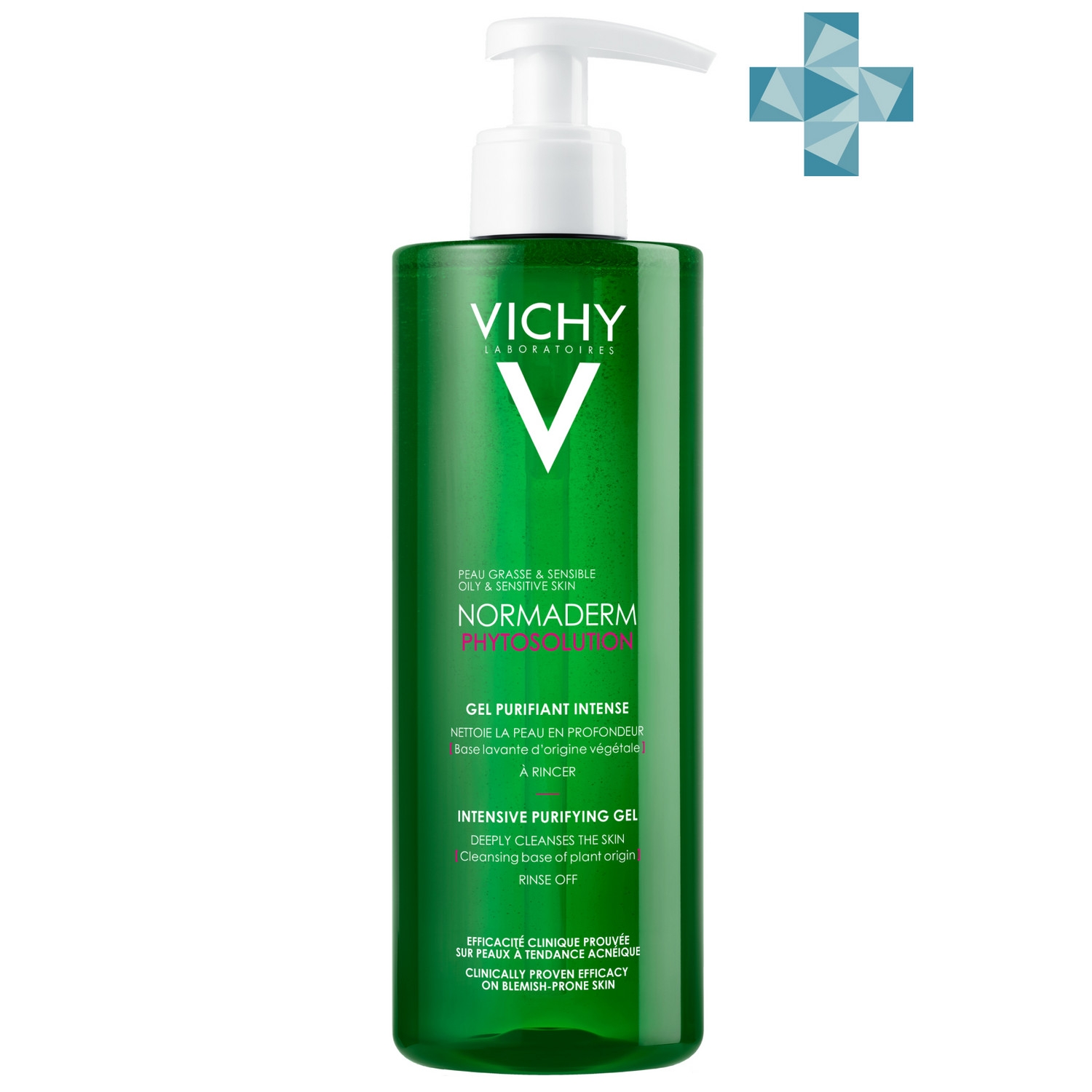 Vichy Очищающий гель для умывания для нормальной и комбинированной кожи Phytosolution, 400 мл (Vichy, Normaderm) цена и фото
