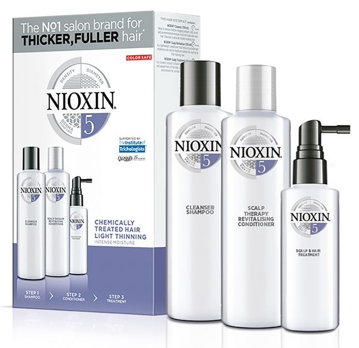 Ниоксин Набор: 3-х-ступенчатая система System 5 Chemically Treated Hair Light Thinnin (Nioxin, System 5) фото 0