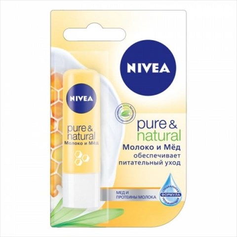 Нивеа Бальзам для губ Молоко и мед 4,8 г (Nivea, Уход за губами) фото 0