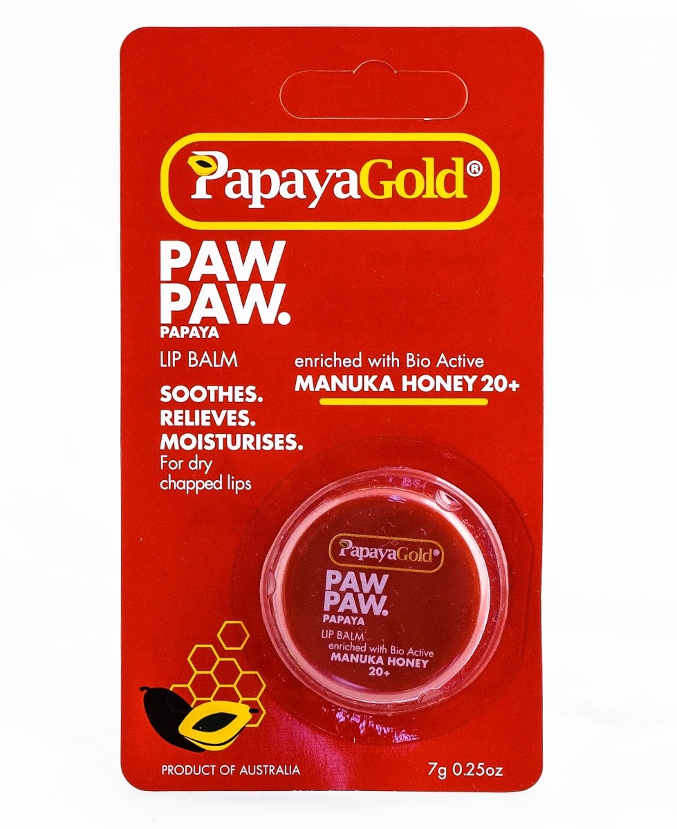цена Papaya Gold Увлажняющий бальзам для кожи губ с медом Манука, 7 г (Papaya Gold, )