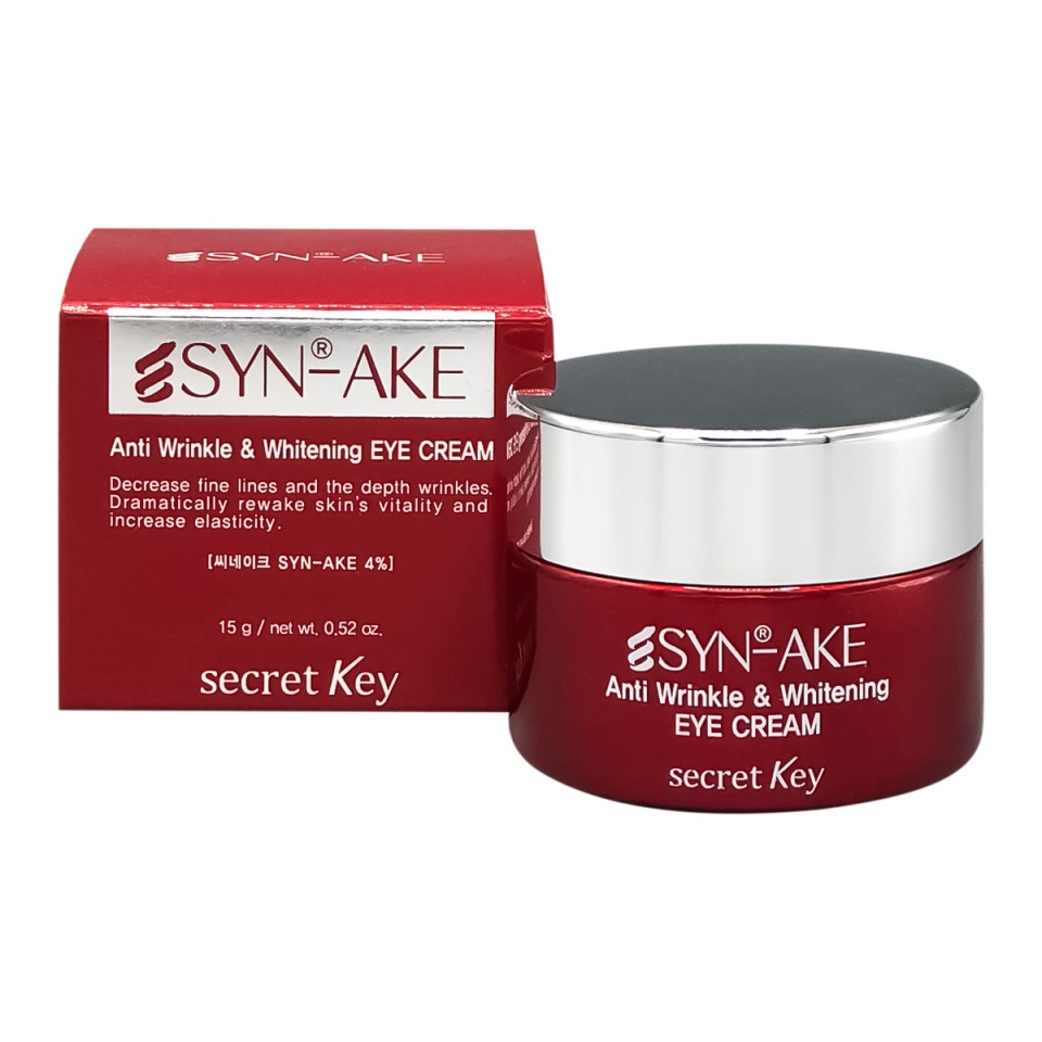Secret Key Антивозрастной крем для кожи вокруг глаз, 15 г (Secret Key, Syn-Ake Anti Wrinkle & Whitening)