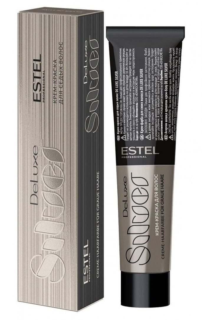 Estel Крем-краска для седых волос Silver, 60 мл (Estel, De luxe) крем краска для волос estel professional de luxe sense correct 60 мл