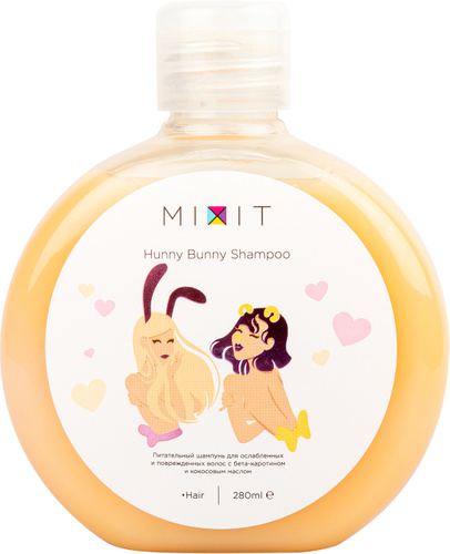 Миксит Питательный шампунь Hunny Bunny для ослабленных волос, 280 мл (Mixit, Для волос) фото 0