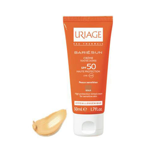 Урьяж Тональный крем SPF50+ Золотистый тон 50 мл (Uriage, Bariesun) фото 0