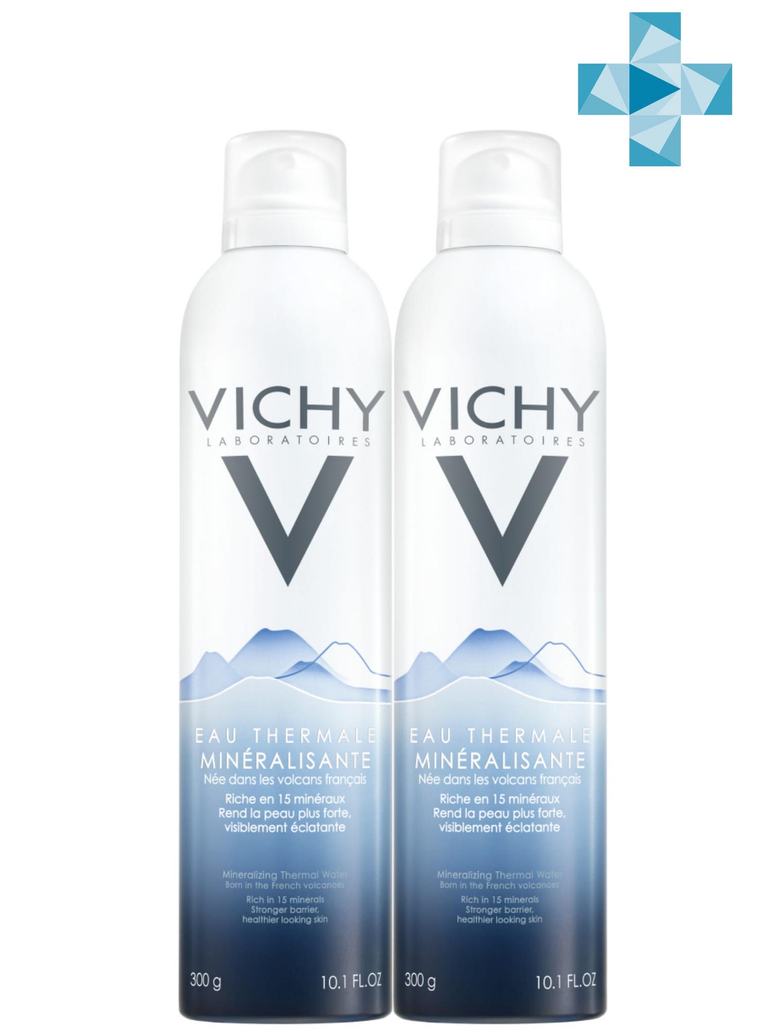 Vichy Комплект Вулканическая термальная вода, 2 х 300 мл (Vichy, Thermal Water Vichy)