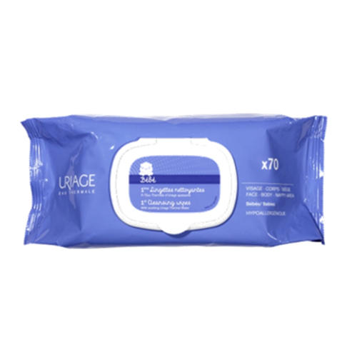 Uriage Первая вода - Очищающие сверхмягкие салфетки для детей и новорожденных 70 шт. (Uriage, Детская гамма) 0502 гамма