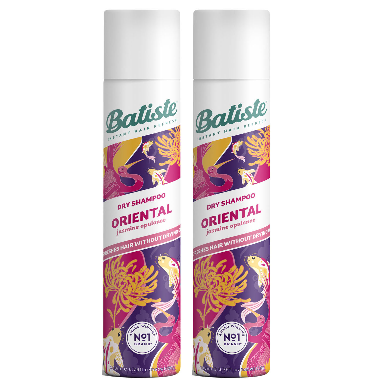 Купить Сухой шампунь для волос Oriental с восточным ароматом, 2 х 200 мл  Batiste Fragrance: цена и отзывы - Выгодные наборы - Центр Здоровья Кожи