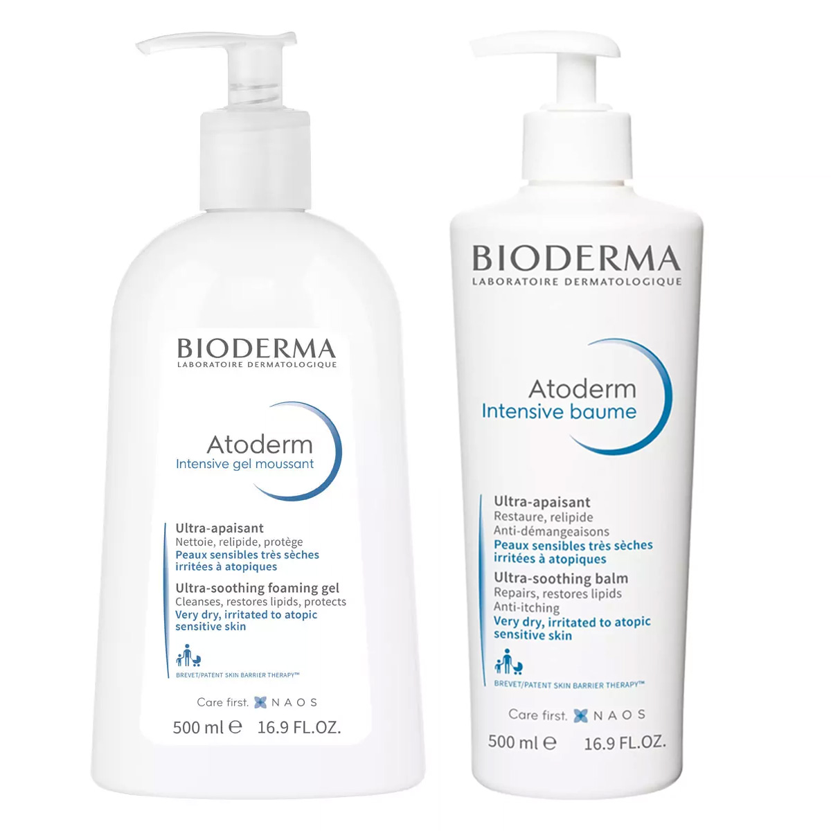 bioderma крем ультра 200 мл bioderma atoderm Bioderma Набор Intensive: бальзам 500 мл + очищающий гель 500 мл (Bioderma, Atoderm)