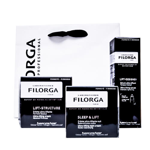 цена Filorga Набор «Лифтинг»: сыворотка 30 мл + дневной крем 50 мл + ночной крем 50 мл (Filorga, Lift-Structure)