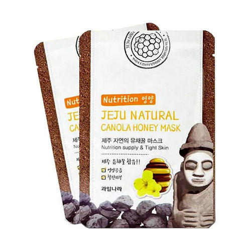 Велкос Маска для лица питательная Jeju Nature's Canola Honey Mask 20мл (Welcos, Jeju) фото 0