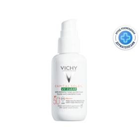 Vichy Невесомый солнцезащитный флюид UV-Clear для лица против несовершенств SPF 50, 40 мл. фото