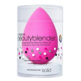 Beautyblender Спонж original и мини мыло для очистки solid blendercleanser, розовый. фото