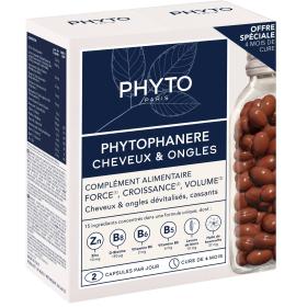 Phyto Пищевая добавка для укрепления волос и ногтей, 120 капсул х 2 шт. фото