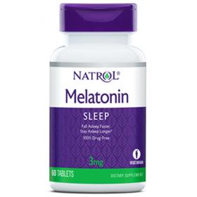 Natrol Мелатонин 3 мг, 60 таблеток. фото