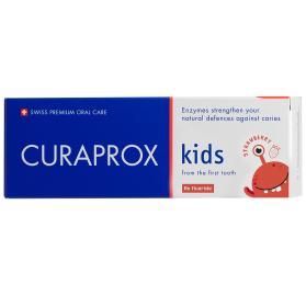 Curaprox Зубная паста со вкусом клубники Kids Zero 0, 60 мл. фото