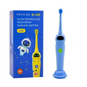 REVYLINE Детская электрическая звуковая зубная щетка RL 020 3, синяя, 1 шт. фото