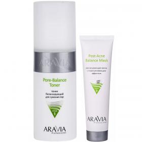 Aravia Professional Набор для проблемной кожи маска, 100 мл  тоник, 150 мл. фото