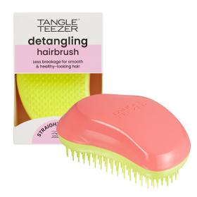 Tangle Teezer Расческа для прямых и волнистых волос Ориджинал Salmon Pink  Hyper Yellow. фото