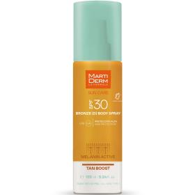 Martiderm Солнцезащитный двухфазный спрей для тела Bronze SPF30, 155 мл. фото