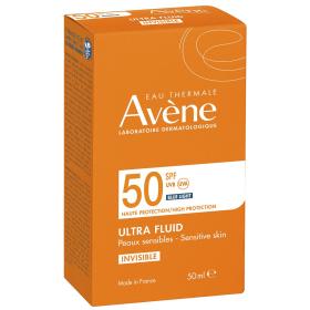 Avene Ультралегкий солнцезащитный невидимый флюид для лица SPF 50, 50 мл. фото