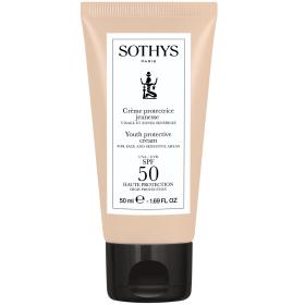 Sothys Омолаживающий защитный крем для лица и чувствительных зон SPF50, 50 мл. фото