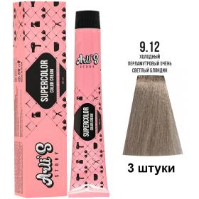 Arlis Story Профессиональная краска для волос оттенок 9.12, 3 шт х 60 мл. фото