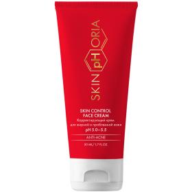 SkinpHoria Корректирующий крем для жирной и проблемной кожи Skin Control Face Cream, 50 мл. фото