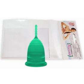 LilaCup Чаша менструальная Практик, изумрудная S. фото