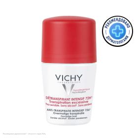 Vichy Шариковый дезодорант анти-стресс от избыточного потоотделения 72 часа, 50 мл. фото