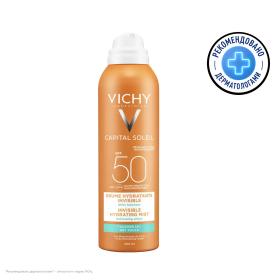 Vichy Солнцезащитный увлажняющий спрей-вуаль SPF 50, 200 мл. фото