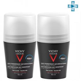 Vichy Комплект Дезодорант для чувствительной кожи, 2 х 50 мл. фото